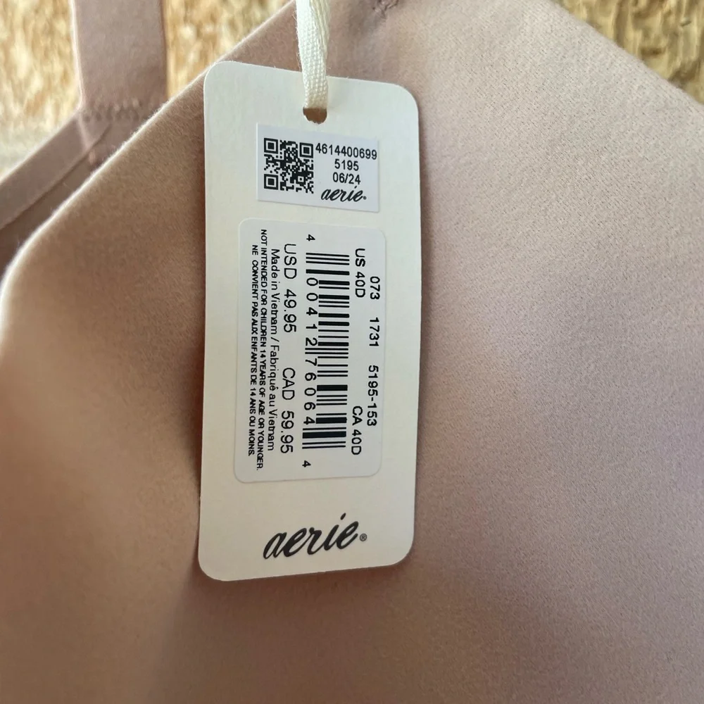 Aerie SMOOTHEZ Demi Lightly Lined Women’s Bra Size 38D - Picture 14 of 16